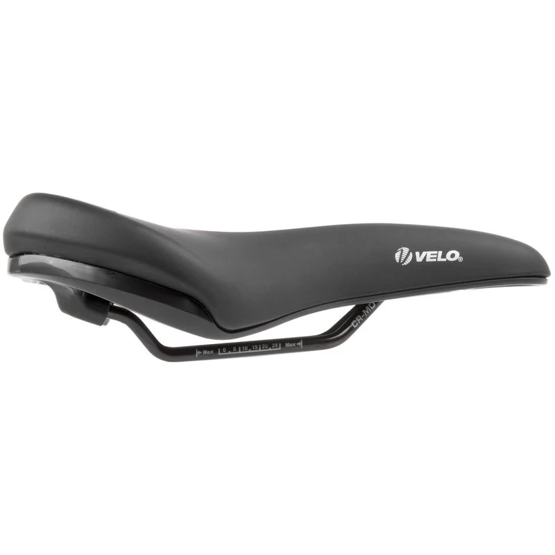 Velo E-Bike Sattel Velo-Fit E1 XXL - 270 x 190 Millimeter - 550 Gramm - CrMo-Gestell - Arc Tech - schwarz - 250553