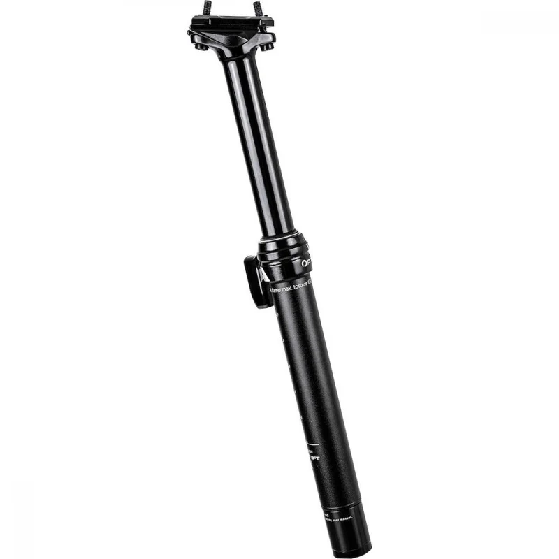 Procraft Vario-Sattelstütze D-SP.R 31,6 x 400 mm Schwarz - absenkbare Seatpost mit 125 mm Travel