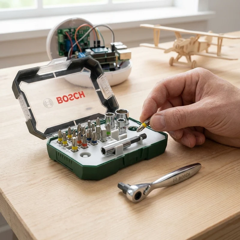 Mini Schrauberbit-und Ratschen-Set BOSCH 26-tlg. 19 Bits