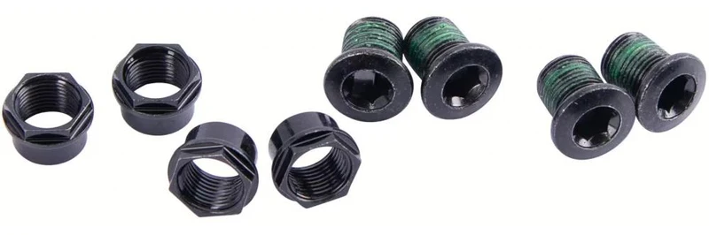 SRAM Kettenblattschrauben-Set 4-Arm Long Steel Black eMTB (104BCD) - Chainring Bolt Kit
