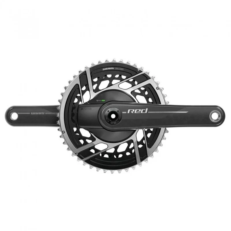 SRAM Kurbelgarnitur Quarq RED E1 167,5 mm 46-33T - präzise Leistungsmessung für maximale Performance