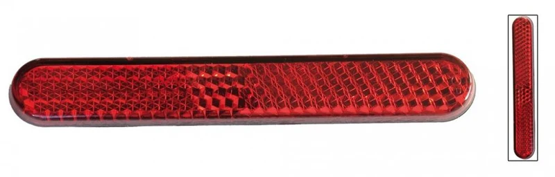 Busch&Müller Frontrückstrahler klar + Rückstrahler rot selbstklebend Reflektor mit Klebefolie