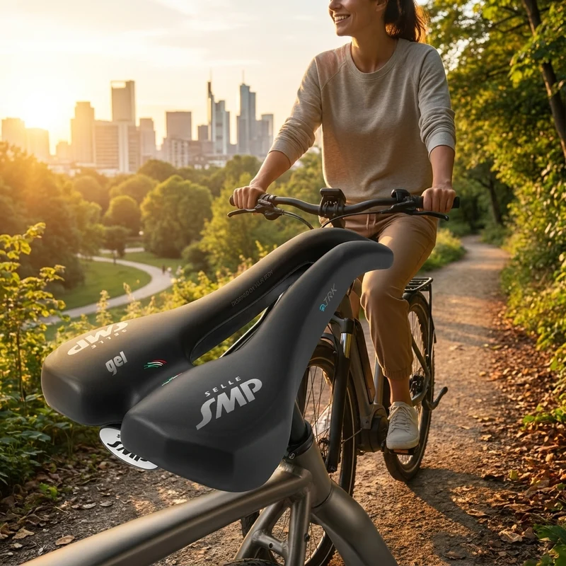 Selle SMP Sattel E-TRK Gel schwarz Unisex