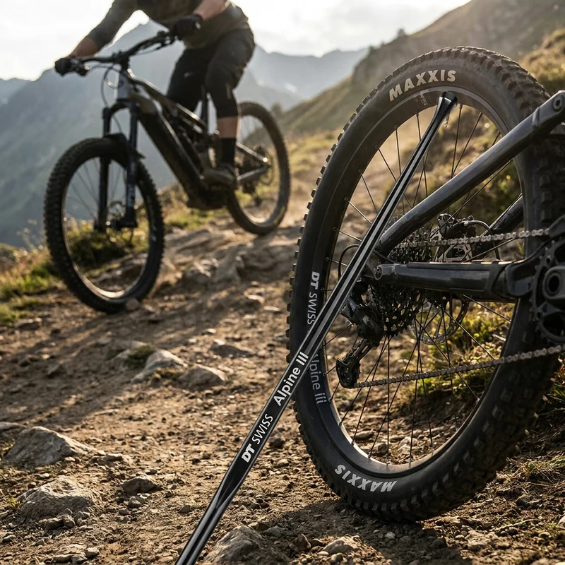 DT Swiss Speiche Alpine III 2.34 / 264 mm schwarz - ultrastarke E-Bike & Tandem Speiche - Speichen