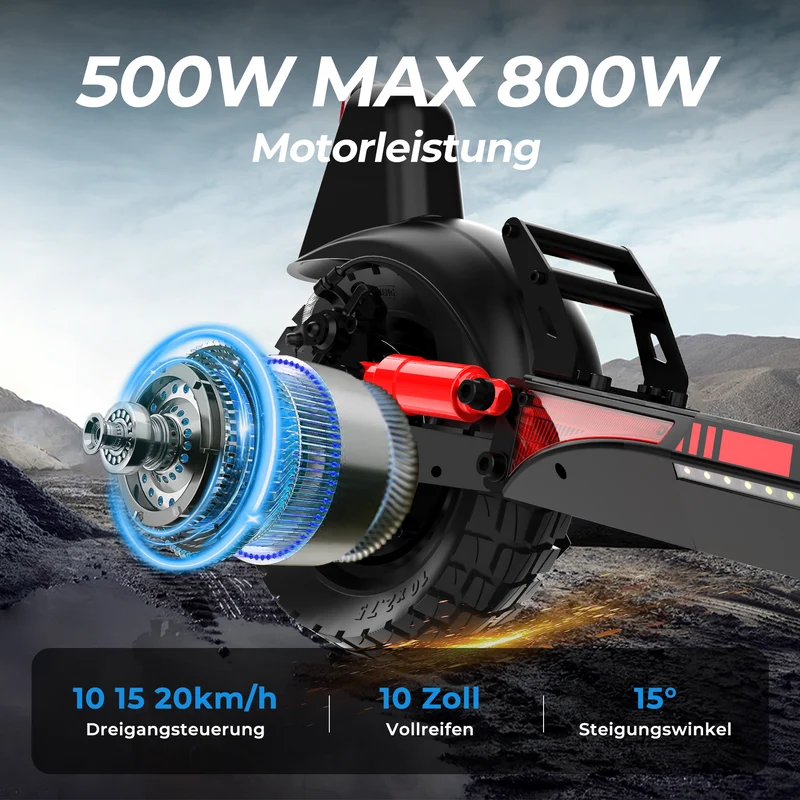 H9 PRO E‑Scooter mit ABE (Straßenzulassung)