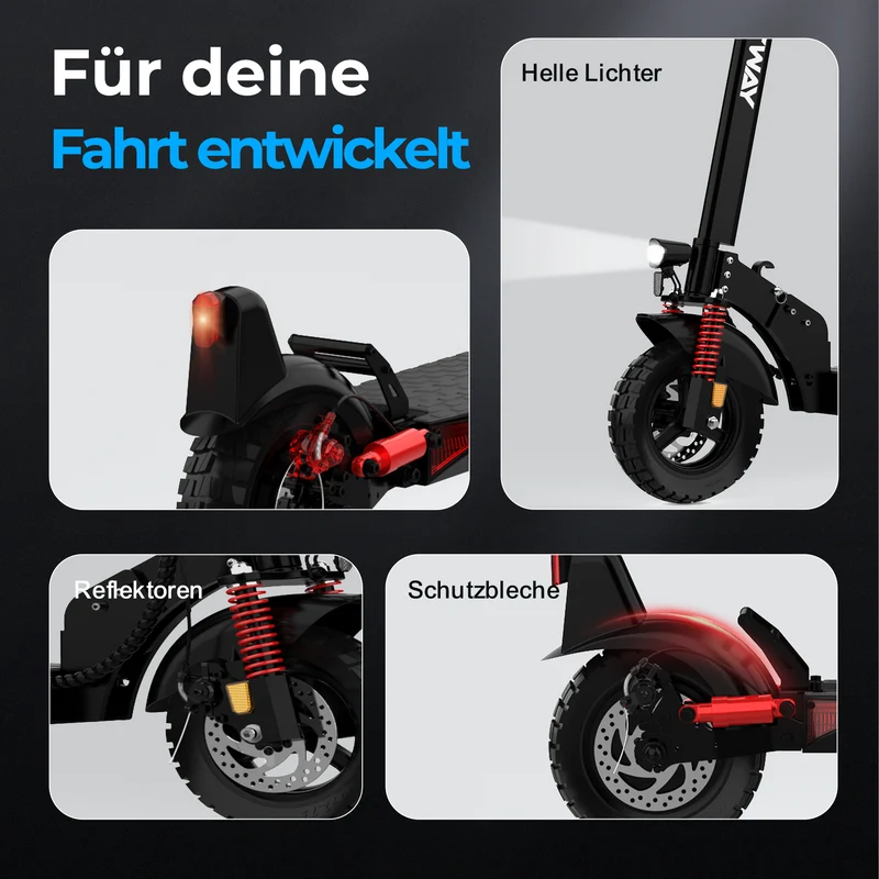 H9 PRO E‑Scooter mit ABE (Straßenzulassung)