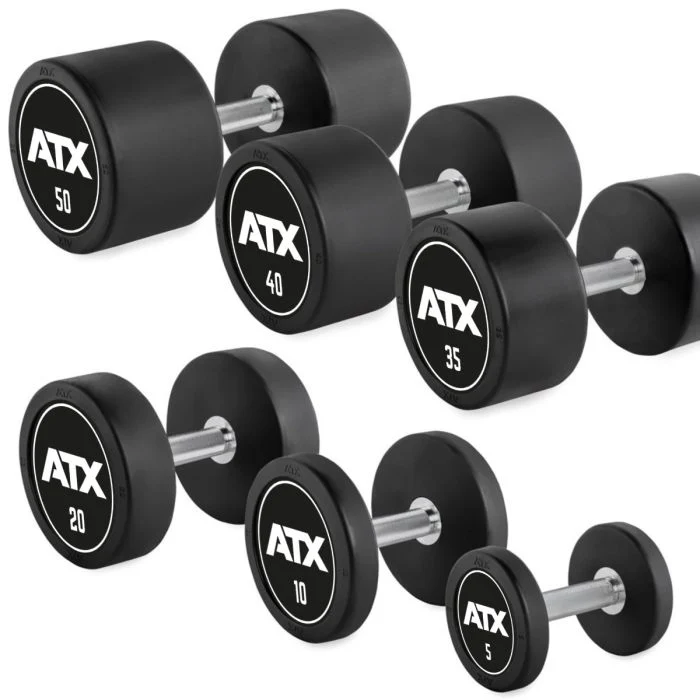 PRO-Style - Rubber Dumbbell - ATX® - Hantelsatz 5 - 50 kg