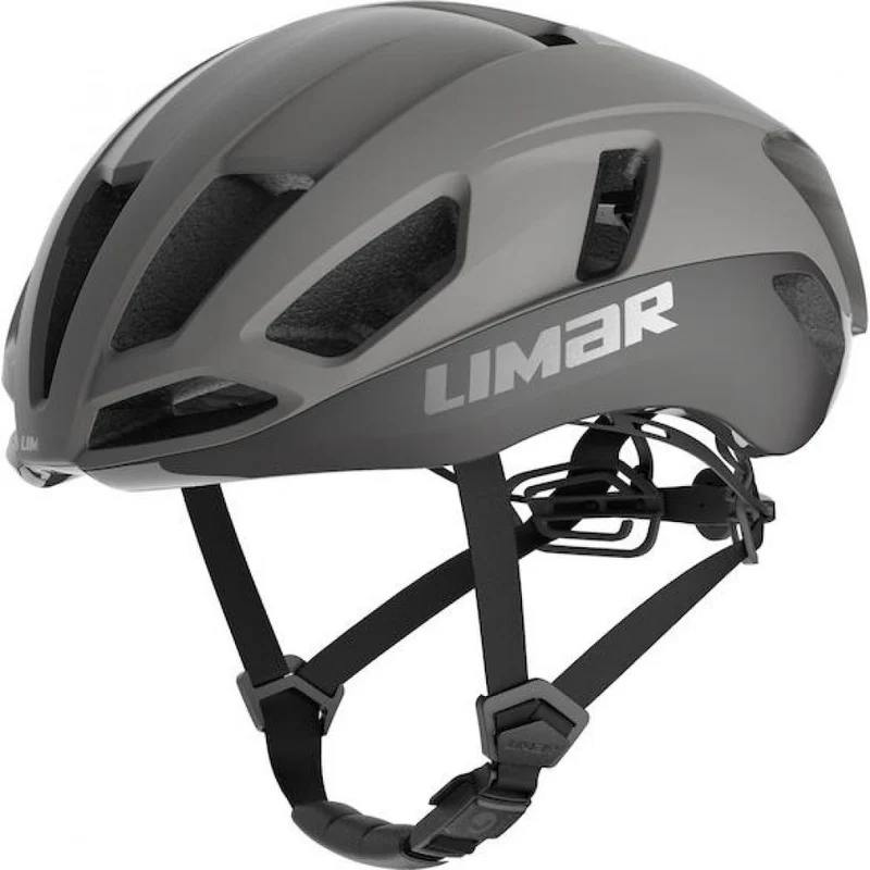 Limar Air Atlas Matt Gray L Grau - aerodynamischer High-End-Rennradhelm