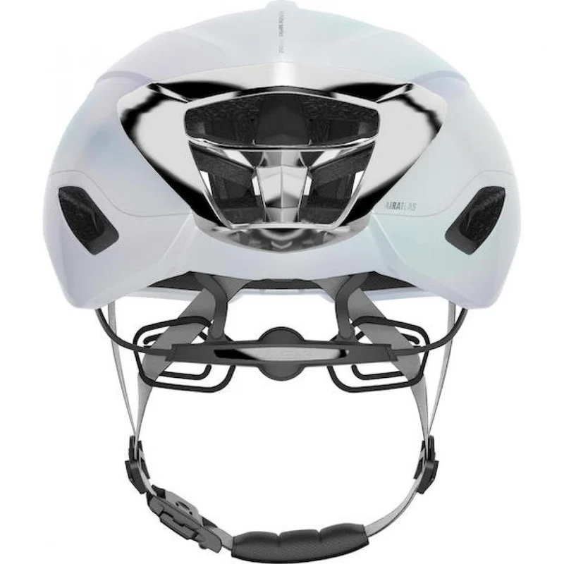 Limar Air Atlas W&B Opal White Silver L Weiß/Silber - aerodynamischer Rennradhelm der aktuellen Generation