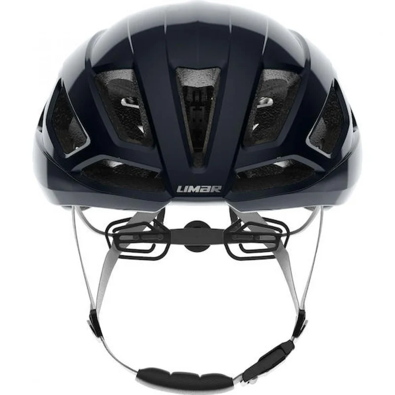 Limar Air Atlas W&B Midnight Black L Schwarz/Silber - aerodynamischer High-Performance-Rennradhelm