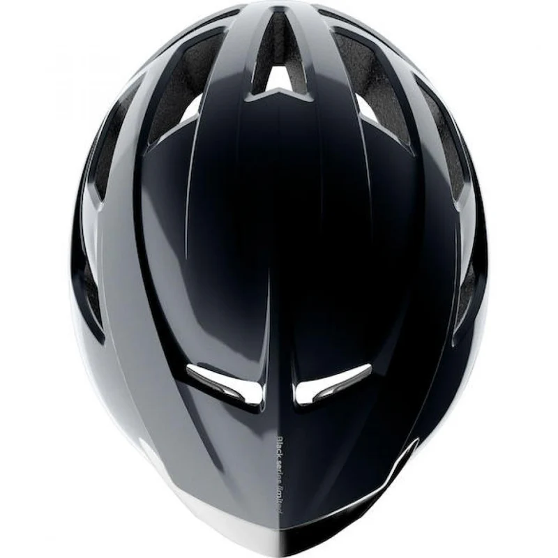 Limar Air Atlas W&B Midnight Black L Schwarz/Silber - aerodynamischer High-Performance-Rennradhelm