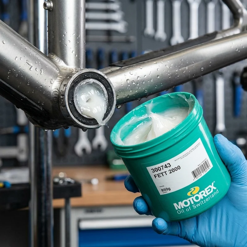 Langzeitfett Motorex Bike Grease (850g) 20 weis - wasserabweisendes Langzeitfett für Fahrradlager