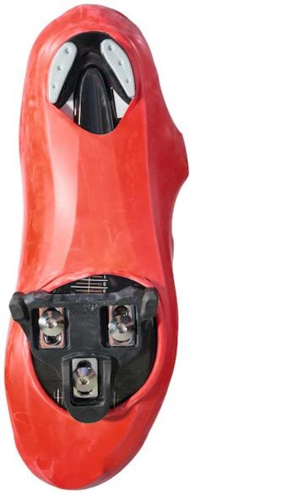 VeloToze Überschuh 2.0 lang rot M - wasserdichter Aero-Überschuh für kalte Tage