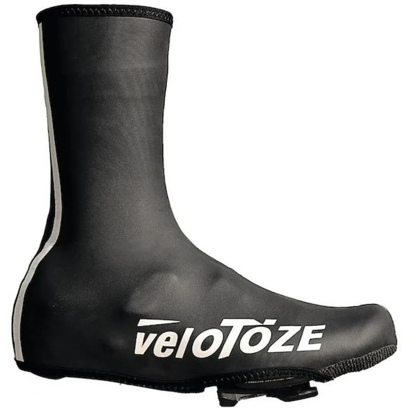 VeloToze Überschuh Neopren wasserdicht L schwarz - warmer, trockener Wetterschutz