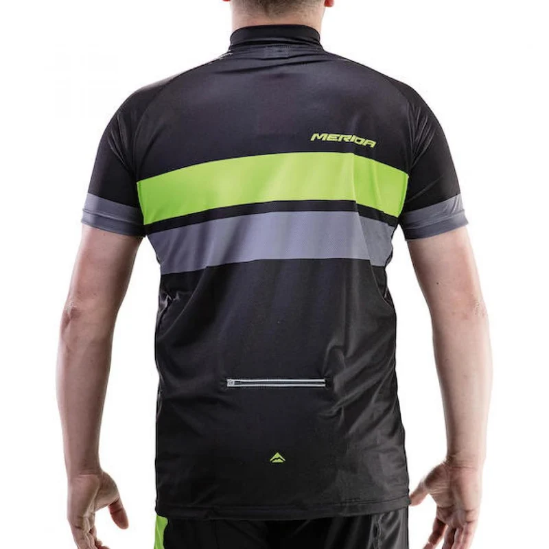Merida Trikot ACTIVE STRIPE Herren schwarz/grün S Schwarz/grün - atmungsaktives Radtrikot
