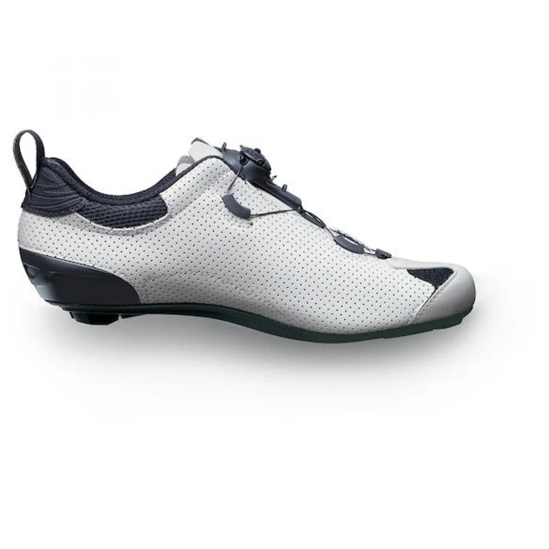 Sidi ROAD Tri-Sixty white 42.5 Weiß - leichter Triathlon-Rennradschuh mit Carbonsohle