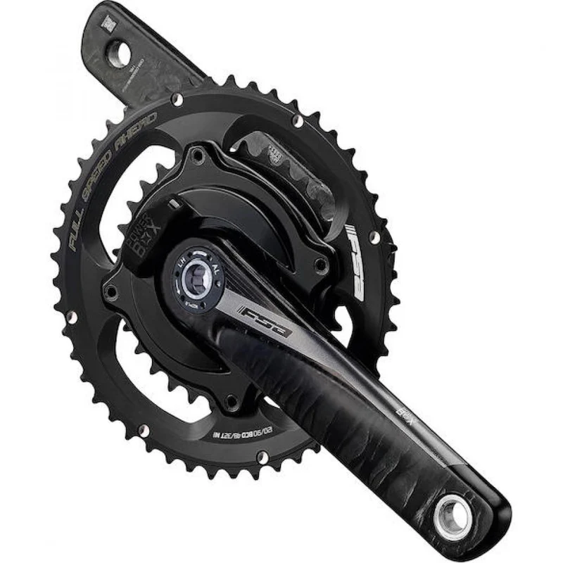 FSA Leistungsmesskurbel Powerbox Road Carbon Supercompact 172,5 mm Schwarz - effiziente Performance-Steigerung