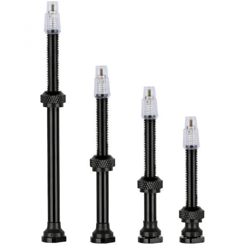 Vision Tubeless-Ventile inkl. Verlängerung 100 mm Schwarz - optimale Abdichtung für TLR-Carbonfelgen