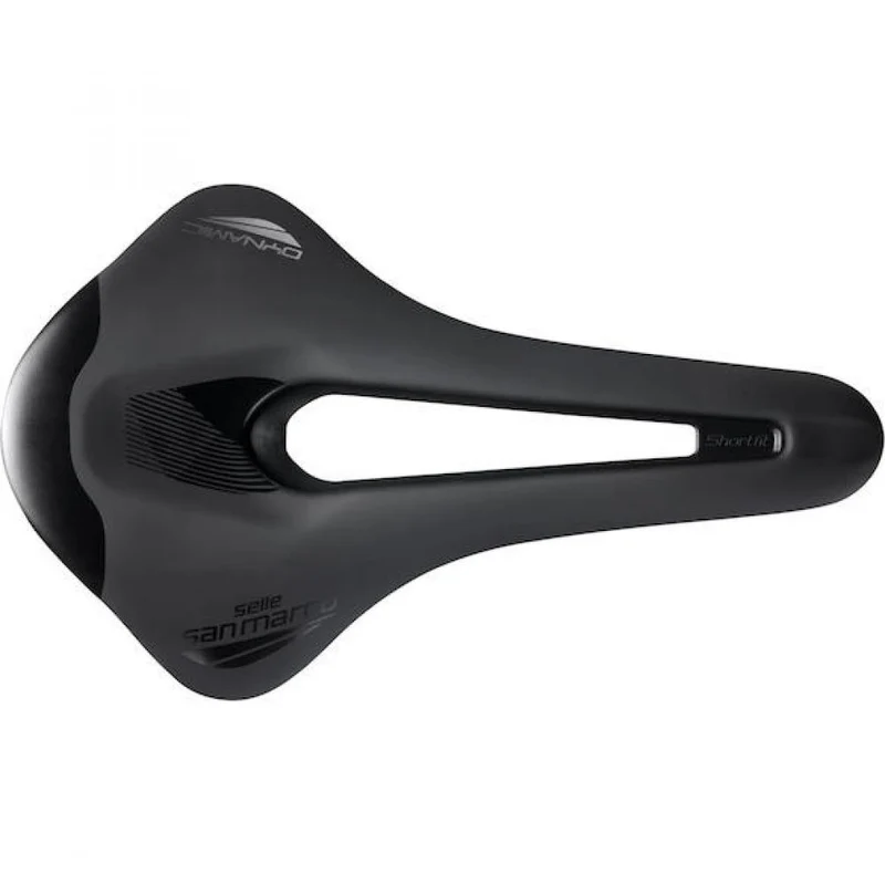 Selle San Marco Sattel Shortfit 2.0 Comfort Dynamic 155 x 255 mm Schwarz - komfortabler Performance-Rennradsattel