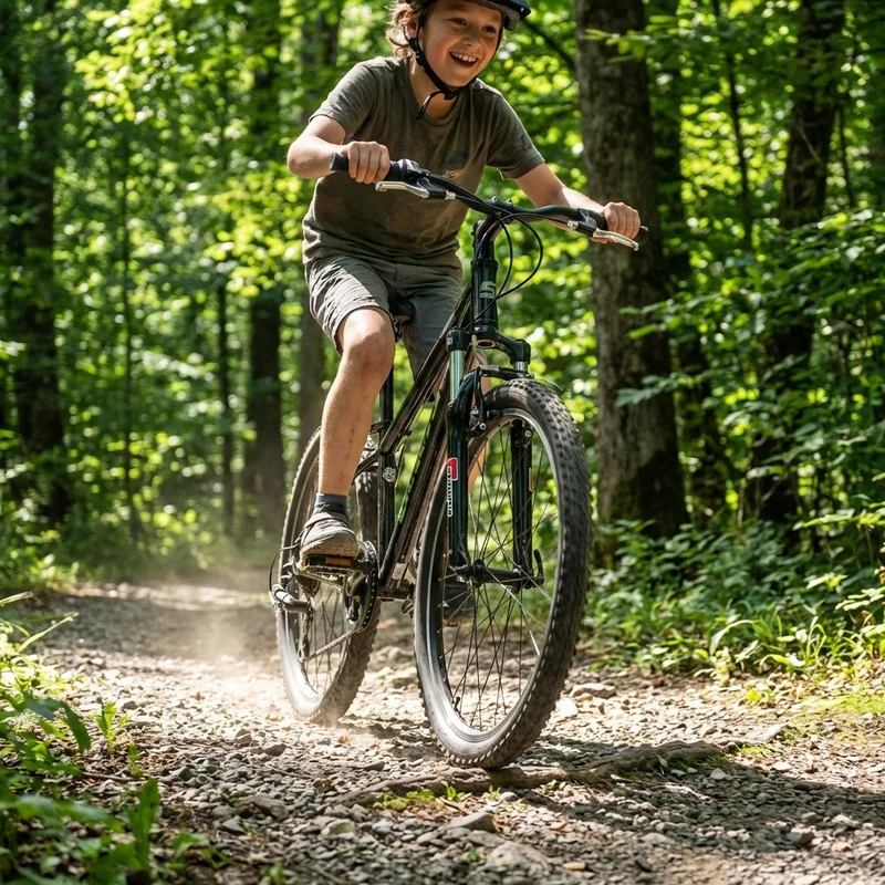 SR Suntour Federgabel SF15 M3010-AL 24" V-Brake, 40 mm Spiralfeder, Ø25,4 mm STKM, Alu-Krone, Gabelbrücke mit Lichtbohrung, Schaftlänge 255mm