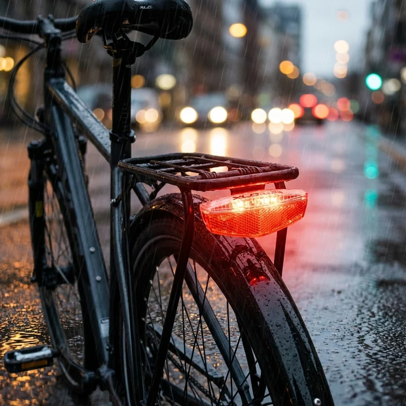 XLC LED Rückleuchte für Gepäckträger inkl Reflektor & Standlicht CL-R17/18