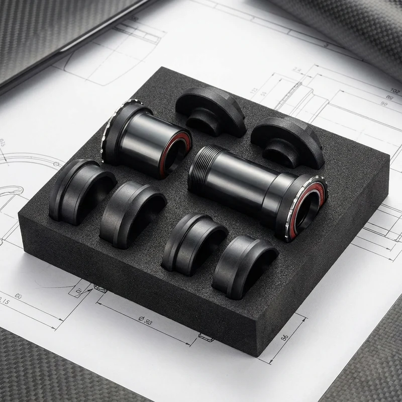 TOKEN Innenlager Thread Fit Set TF24 BB86/BB90/BB92/BB30/PF30 : Shimano 24mm