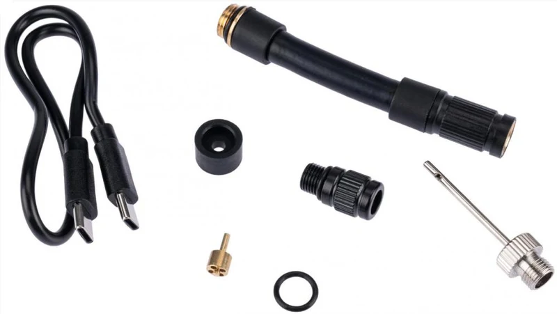 CONTEC Akku-Minipumpe Air Tronic Mini 8,3bar digital, Schrader/Presta, 70x56,5x31mm, Auto-Stopp, USB-C, inkl. Adapter