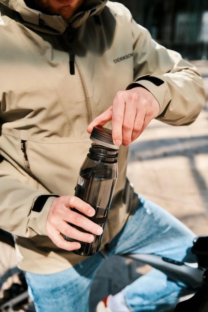 Fidlock TWIST bottle 700 life Set mit Bike Base, 700 ml, robustes Tritan, magnet-mechanische Halterung, große Trinköffnung, transparent schwarz