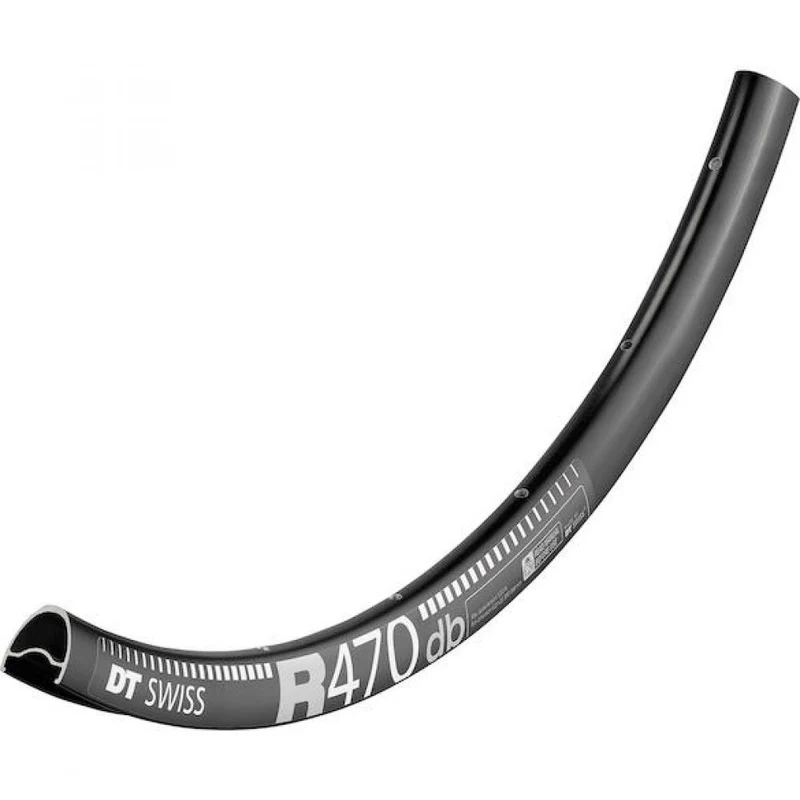 DT Swiss Felge R 470 Disc 28"/700C 28 Loch Schwarz - vielseitige, leichte Rennradelge