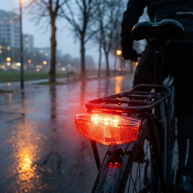 XLC LED Batterie-Rückleuchte Gepäcktr. inkl Reflektor mit USB-Ladebuchse