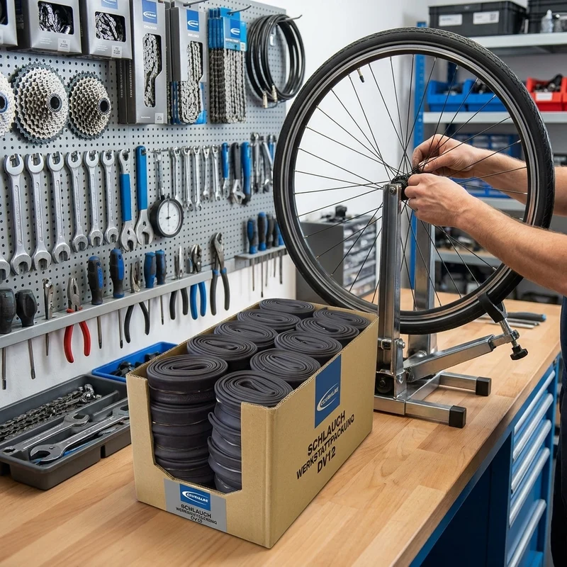 Schwalbe Schlauch SCHLAUCH WERKSTATTPACKUNG DV12 30/47-559/597 40mm 30 - zuverlässiger Fahrradschlauch im Karton à 50 Stück