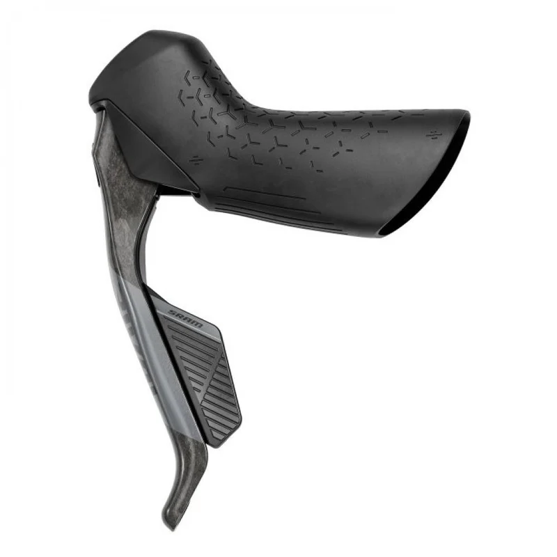 SRAM Scheibenbremse Scheibenbremse "Rival AXS E1"nHydraulisch - mit Schalthebel für Flat Mount schwarznBremshebel Carbon Schalthebel Kunststoff Edelstahl Kleinteile kabellos mit Airea Funkstandard programmierbar über die AXS App mit Griffweiteneinstellung