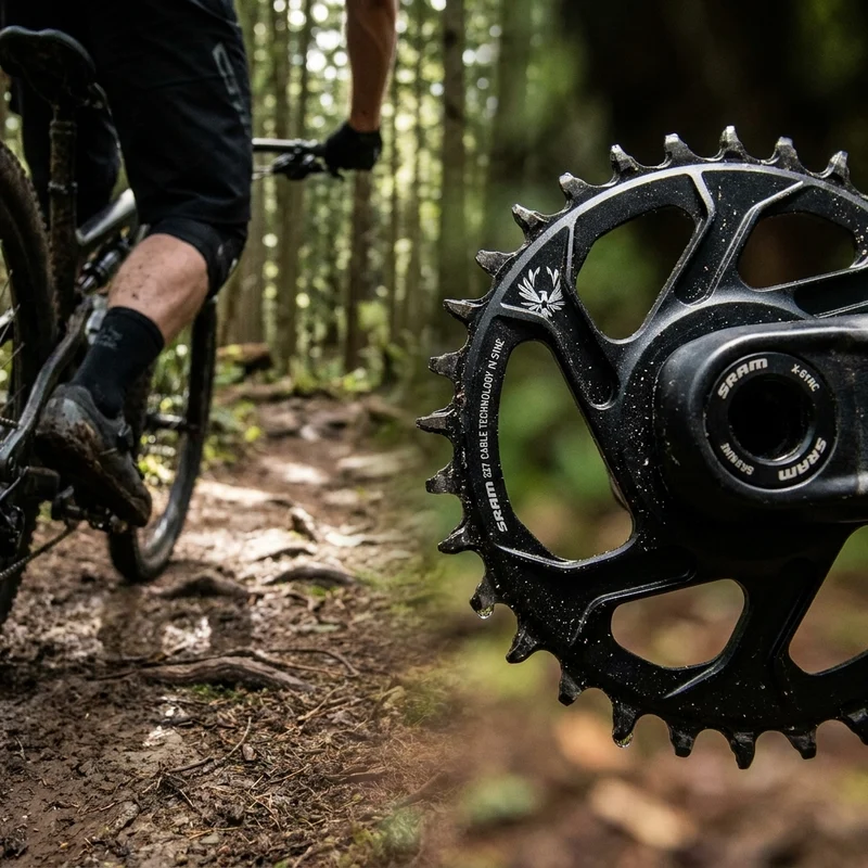SRAM Kettenblatt X-Sync Eagle 32T 6mm Offset Boost - 12-fach MTB Direktmontage schwarz
