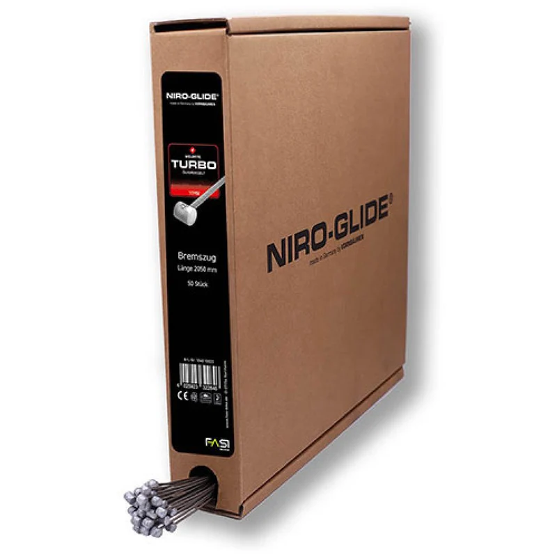 Fasi Brems-Innenzug TURBO Edelstahlzüge Ø 1,6 mm × L 2050 mm - Werkstattbox 50 Stück