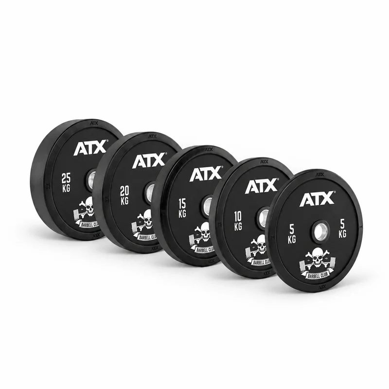 ATX® Bumper Plate Barbell Club - 150 kg Set