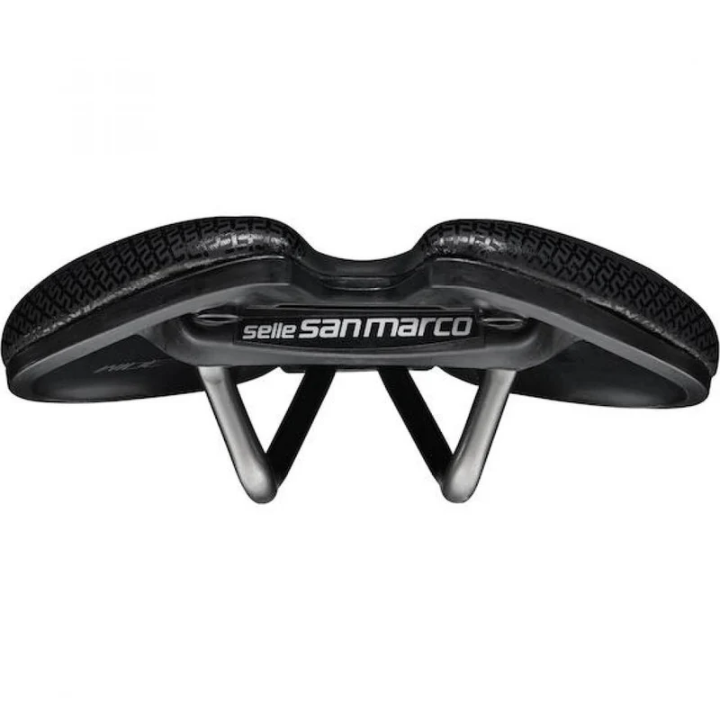 Selle San Marco Sattel Aspide Short Supercomfort Racing 155 x 250 mm Schwarz - maximaler Langstreckenkomfort