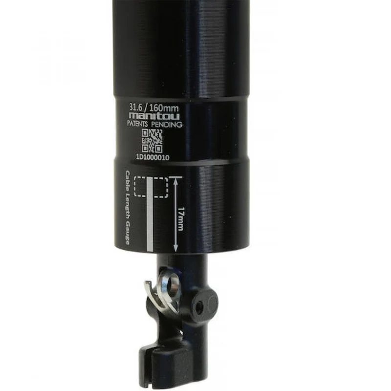 Manitou Vario-Sattelstütze Jack 30,9 mm Schwarz - zuverlässige Dropper-Stütze für Trail & Enduro