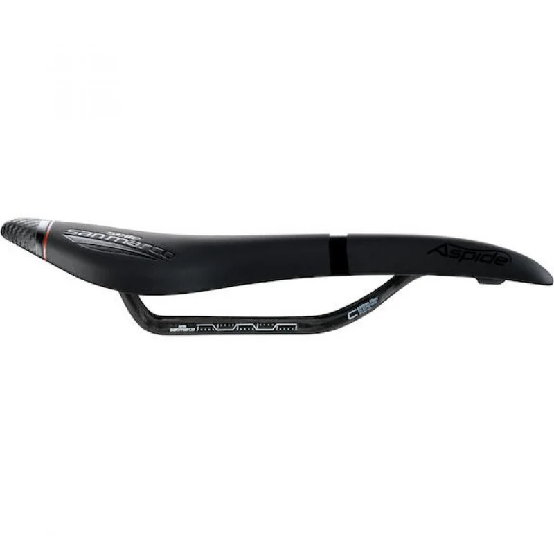 Selle San Marco Sattel Aspide Carbon FX 132 x 277 mm Schwarz - ultraleichter Rennrad-Sattel