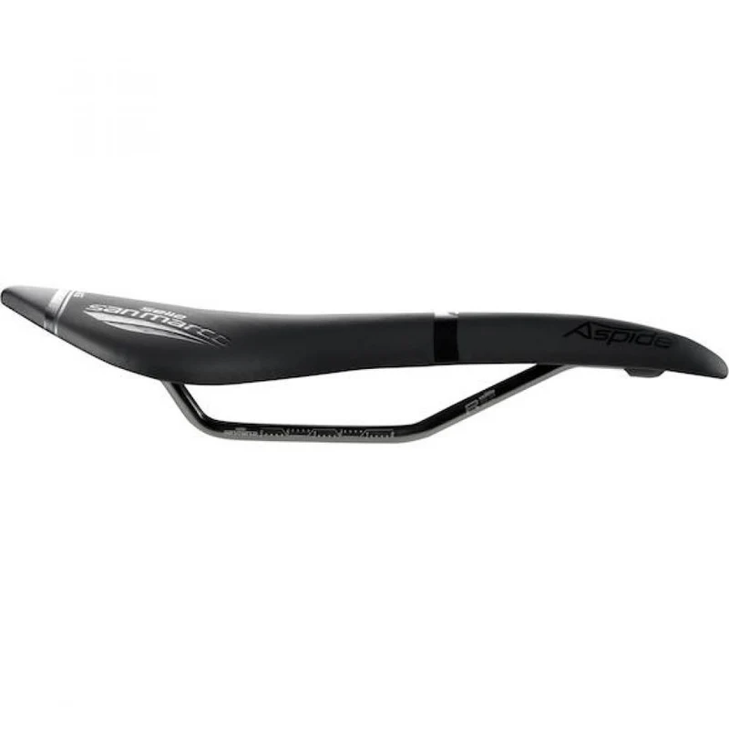 Selle San Marco Sattel Aspide Racing 142 x 277 mm Schwarz - leichter Rennradsattel mit Top-Komfort