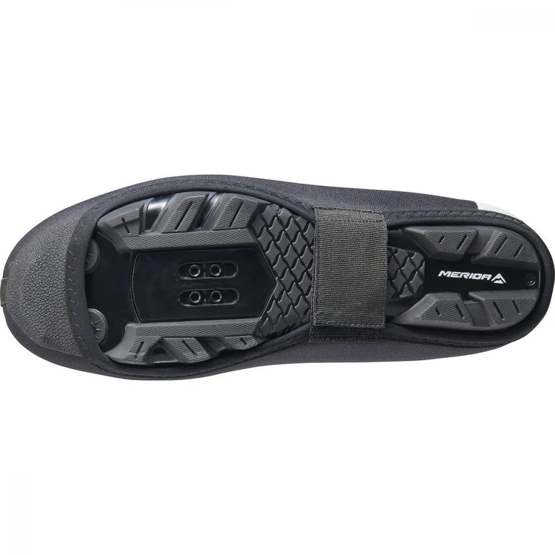 Merida Überschuhe Winter M/39-40 Schwarz - warmer, wasserabweisender Überschuh für kalte Fahrten