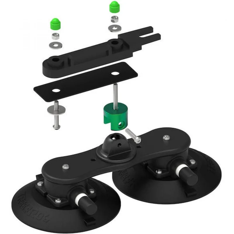 TreeFrog Dachboxträger 21 je 150 x 150/330 mm Schwarz - flexible Montage ohne Dachträger