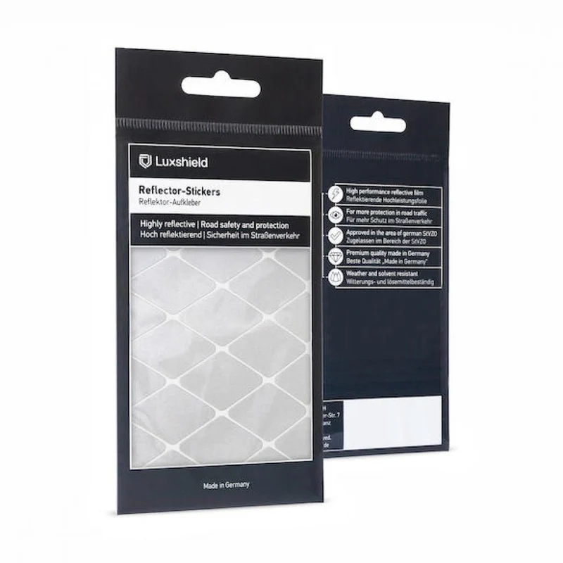 Luxshield Reflektor-Sticker Raute Klein Silber - mehr Sichtbarkeit im Stradenverkehr