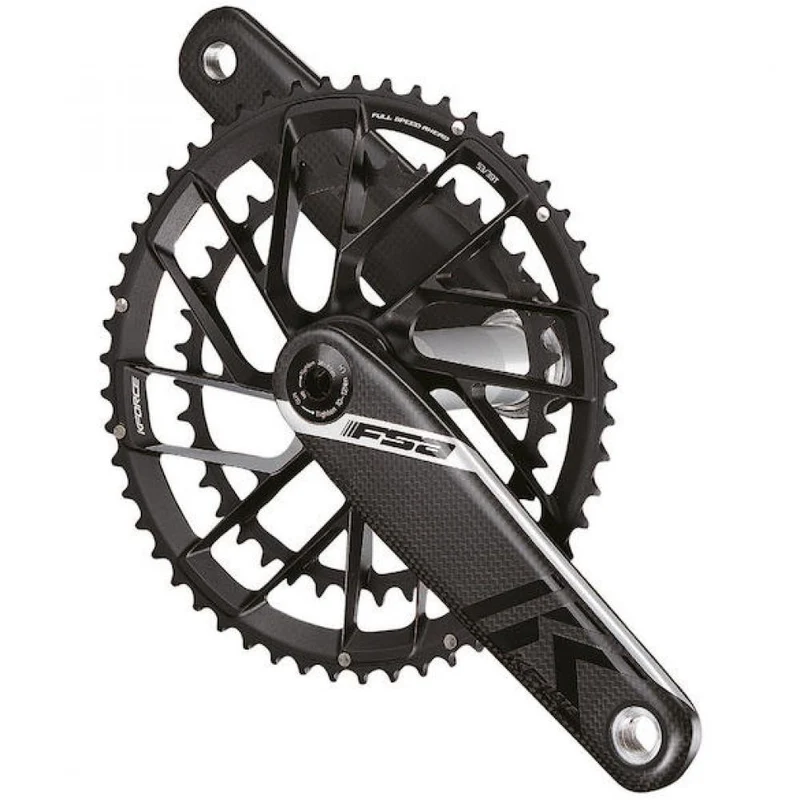 FSA Kurbelgarnitur K-Force Team Edition Modular 175 mm Schwarz - leichte High-Performance-Kurbel