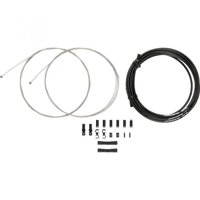 Jagwire Schaltzugset Road & Mountain Sport XL Schwarz - extra lang für Falträder & Spezialrahmen
