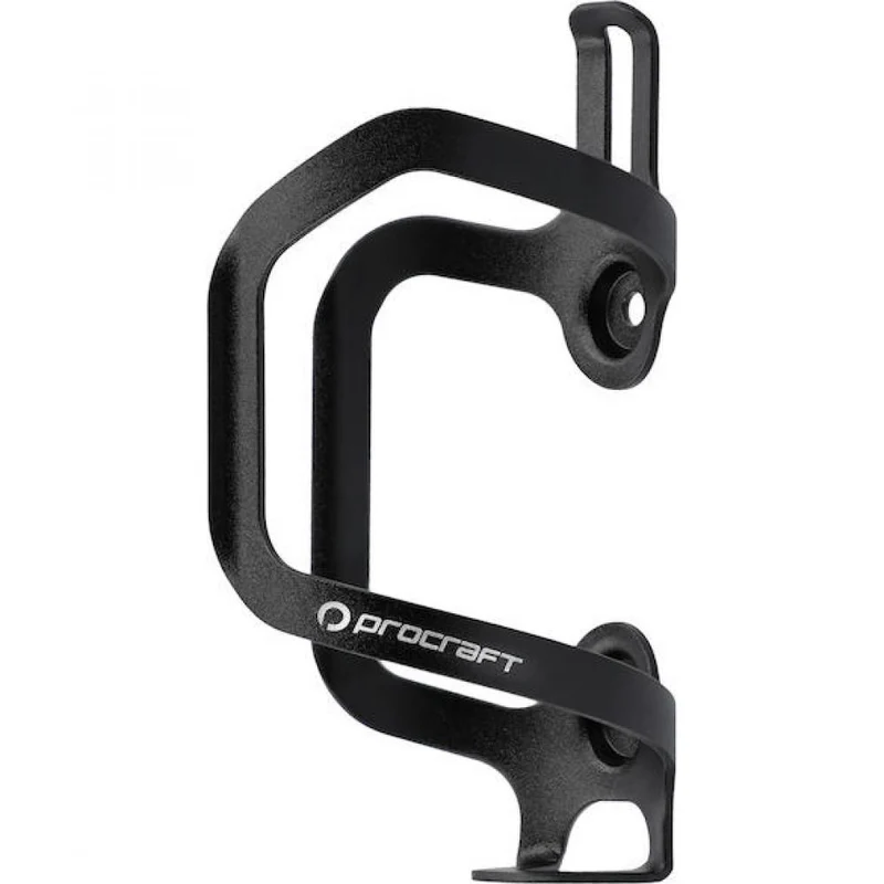 Procraft Flaschenhalter Aluminium Sideload Zugriff Links Schwarz - optimal bei wenig Rahmenplatz