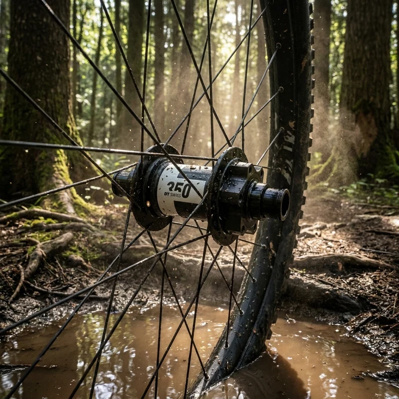 DT Swiss Nabe MTB VR 350 Classic 28 Loch Schwarz - zuverlässige Boost-Vorderradnabe