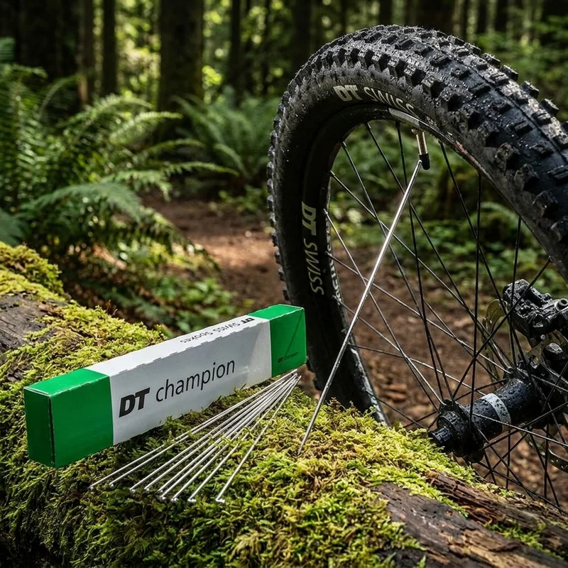 DT Swiss Speiche Champion 2.0 VE100 silber 258 mm - robuste Standardspeiche für Straße & MTB