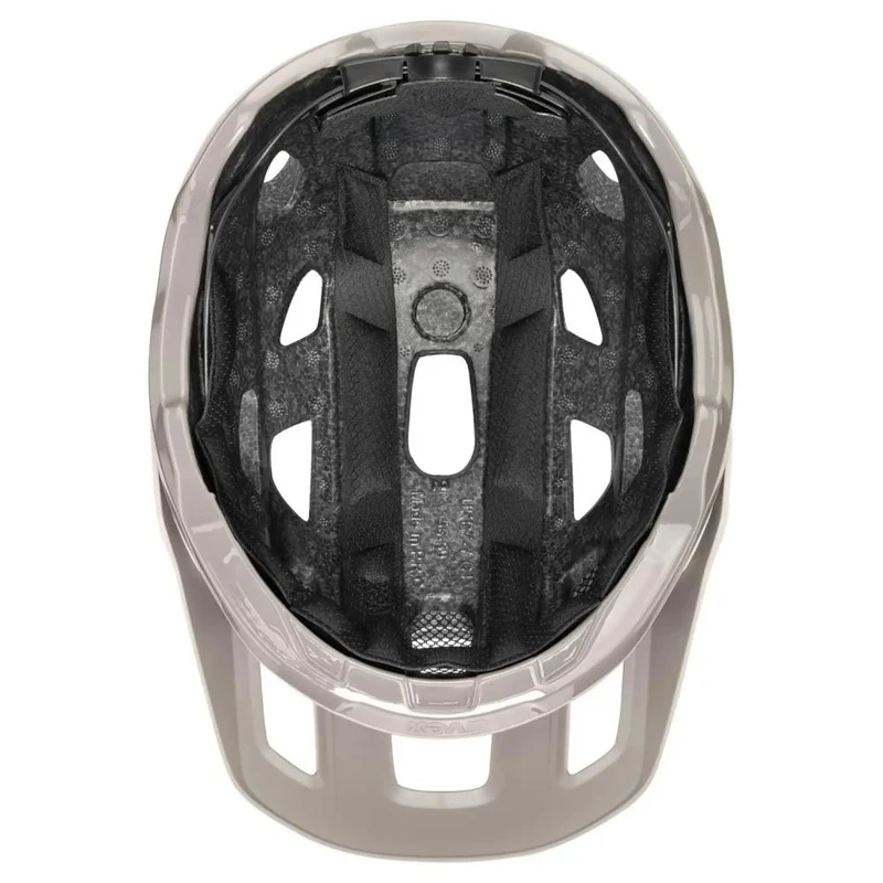 uvex react MTB-Fahrradhelm - Größe 52-56 cm, Warm Grey Matt, 2-step 3D IAS, mehrteilige Schale, sportliches Gelände
