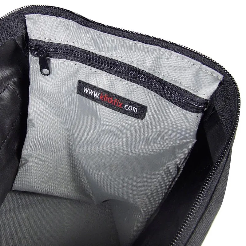 KLICKfix Satteltasche Contour Mudguard schwarz Größe 17x27x16cm 4,5l mit Contour Adapter