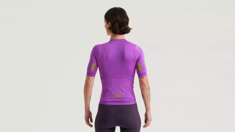 PRIME HYPRVIZ Jersey Kurzarm Damen - Recyceltes Highvis Radtrikot Purple Orchid Größe M